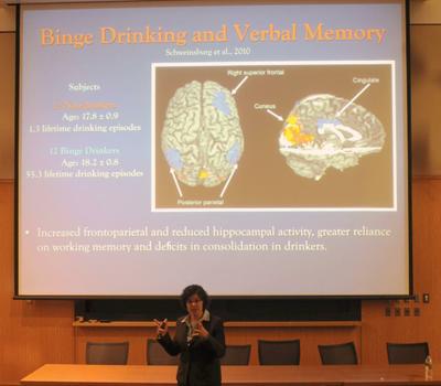 Dr. Marisa Silveri talks about binge drinking. Dr. Marisa Silveri talks about binge drinking.