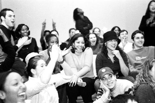 NANCY A. REDD ’03 celebrated yesterday with friends in the Cabot House JCR after winning $250,000 on ABC’s ‘Who Wants to be a Millionaire.’