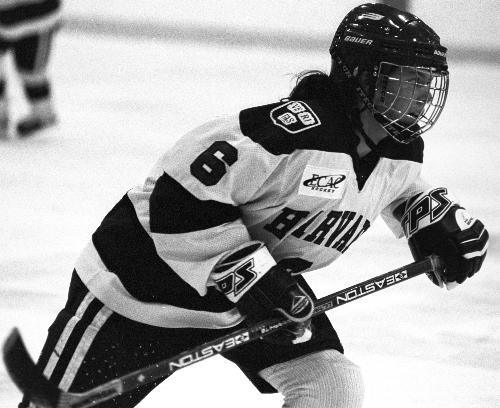 Freshman EMILY HAIGH (6) was one of several young Harvard players who made an 18-win season possible.