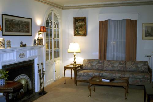 One of the sitting rooms on the first floor of Elmbrook.
