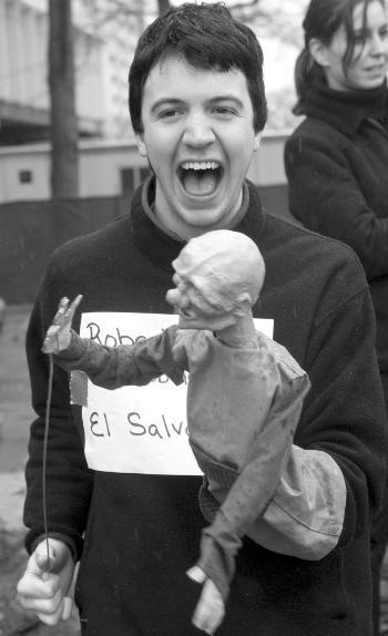 NEIL ELLINGSON '05 brings puppets and politics to life.