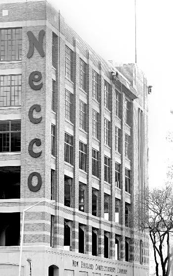 The Necco factory, seen as it stands today, will soon undergo renovations to become a research facility for drug firm Novartis.