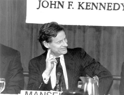 Kenan Professor of Government HARVEY C. MANSFIELD ’53 at the Institute of Politics in 1983. Mansfield has spent most of his life at Harvard.