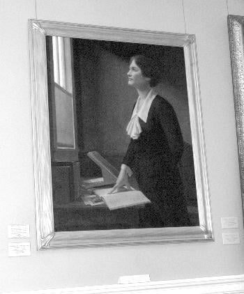 A portrait of Cecilia Payne-Gaposchkin, the first person to receive a Ph.D. in astronomy from Harvard, was hung last year in the Faculty Room in University Hall. Only two of 49 portraits hanging in the room are of women.