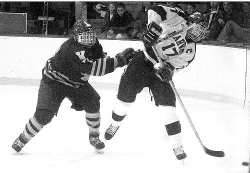 Captain DOMINIC MOORE (17) scored 28 goals in his final 12 games, tallying the most points of any player in the nation during that time frame. Moore demonstrated his prowess on offense and defense against powerhouses BU and Cornell.