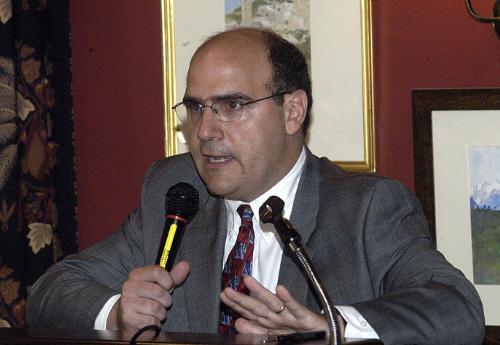 Newly-minted General Counsel ROBERT W. IULIANO ’83, who has acted as Harvard’s top lawyer for the past year, speaks about affirmative action to college admissions officers at the Faculty Club Monday afternoon.