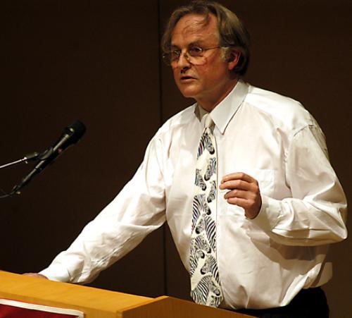 Oxford scientist RICHARD DAWKINS speaks at Lowell Lecture Hall about the “virus” of religion.