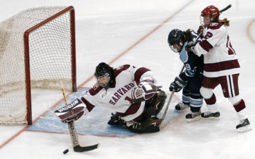 Freshman goaltender EMILY VITT has only been scored against once in three games, with a goals-against average of 0.33.