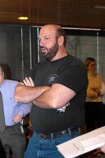 Professional wrestler and former Minnesota Gov. Jesse Ventura is introduced yesterday along with the other new spring fellows at the Institute of Politics.