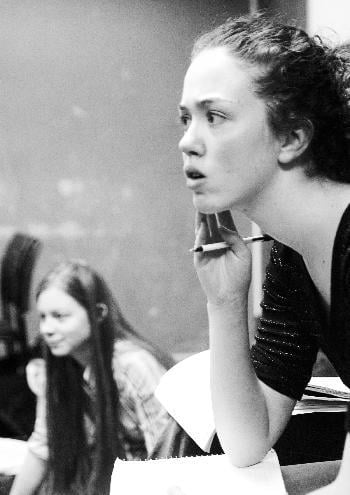 AOIFE E. SPILLANE-HINKS ’06 and KATHERINE J. THOMPSON ’05 lead the cast of TOP GIRLS as director and stage manager respectively.