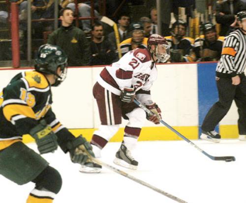 Senior defenseman Dave McCulloch scored his first goal of the season in Harvard's 2-1 win over Dartmouth on Friday.