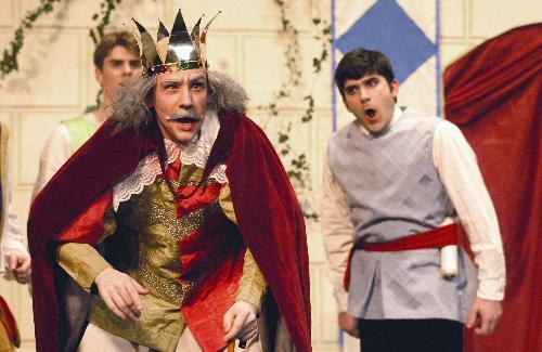 James Scoville plays King Gama in the Harvard-Radcliffe Gilbert and Sullivan Players’ production of Princess Ida, one of several operas being staged on campus this spring, which opens tomorrow night.