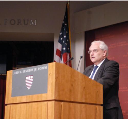 Associate Editor and Chief Economics Commentator of Financial Times, Martin Wolf, discusses the end of dollar supremacy yesterday at the Kennedy School of Government.