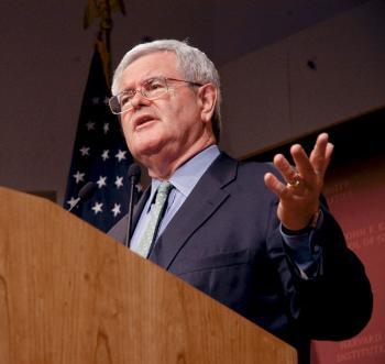 Cover image for Gingrich Discusses Challenges