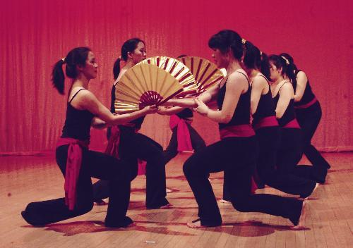 “Eastbound,” an eclectic show produced by the Asian American Dance Troupe at Lowell Lecture Hall Friday evening, featured—among other performances—a traditional Chinese Flower Drum Dance as well as a modern choreographic work inspired by the film.