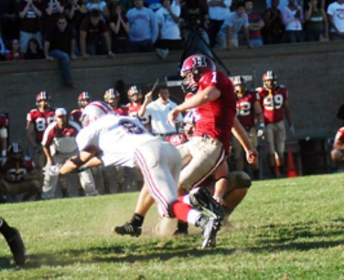Sophomore kicker Matt Schindel made all three of his field-goal attempts, including the 29-yard game-winner in the second overtime. He also nailed the extra point to tie the game at 32 as time ran out.