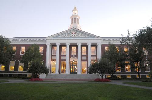 Above, the newly renovated Baker Library on the Harvard Business School campus in Allston. The search for a new dean has narrowed to seven candidates, with Srikant M. Datar as the frontrunner, professors say.