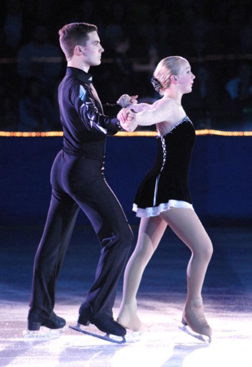 Christopher R. Schleicher ‘09 and his sister Molly kick off their performance in the 36th annual "An Evening With Champions."