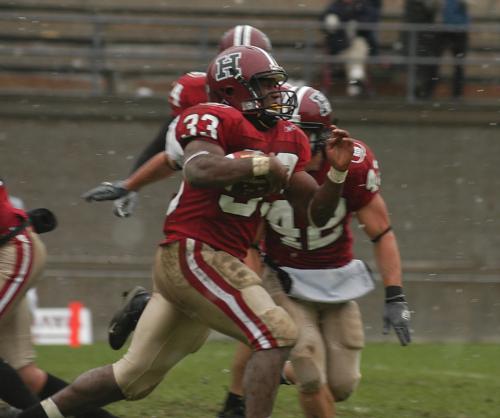 <b><font size=2></b></font><font face=Agenda-LightItalic size=2><b><font size=2>
<p></b></font><font face=Agenda-LightItalic size=2>Junior running back Clifton Dawson set the all-time Harvard rushing record with 3,335 career yards. The All-American broke