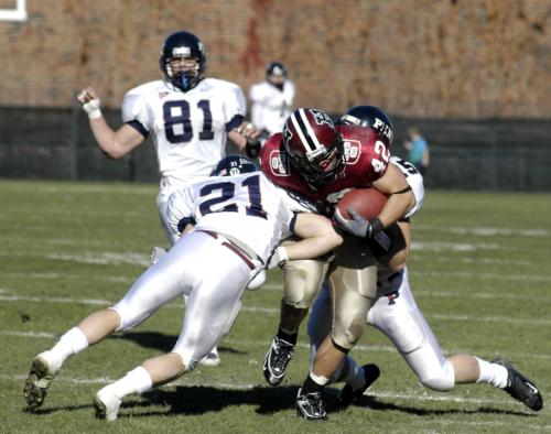 <font size=2> 
<p>Senior wide receiver Ryan Tyler made his mark in their final home game for the Crimson and helped propel Harvard to a dominating 29-3 victory over the Quakers this Saturday. He had 11 catches for 177 yards.</p></font>