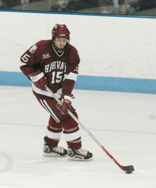 <font size=2>
<p>Senior defenseman Tom Walsh scored Harvard’s second goal and added an assist.</p></font>