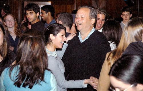 University President Lawrence H. Summers and Nicole J. Bass ’09 dance the night away at the annual President’s Study Break held last night at Annenberg Hall. “He’s a sex god,” Bass said of Summers.