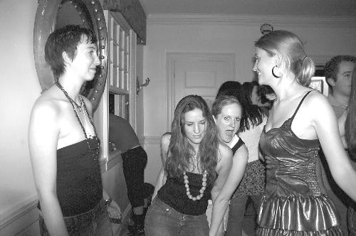 The girls party down at Wellesley.