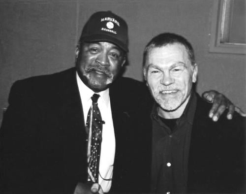 Conley lists his introduction of Red Sox great Luis Tiant to the Harvard community a few years ago as one of his favorite moments here.