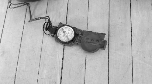 The most expensive part of her army gear, Waterman's compass is designed for tough situations.