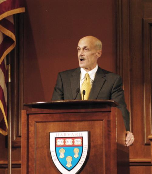 Secretary of Homeland Security Michael Chertoff ’75 defended Bush administration wiretapping policies yesterday at his alma mater.