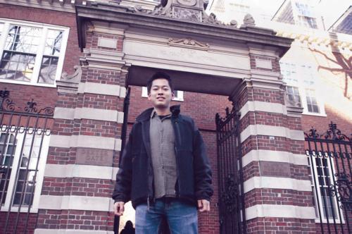 Yoshitaka Yamamoto ’08  recalls a plane conversation in which a Japanese couple was "incredulous" when they heard that he attended Harvard.