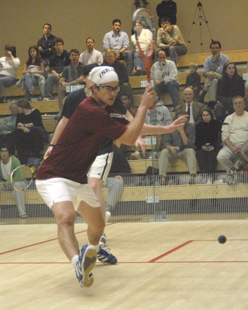 Senior Ilan Oren, one of the nation’s premier collegiate squash players, led Harvard’s A Team to a No. 5 finish against a murky field of high school teams, college alumni teams, and regional pros. The A Team lost in Round 2 after beating a high school tea