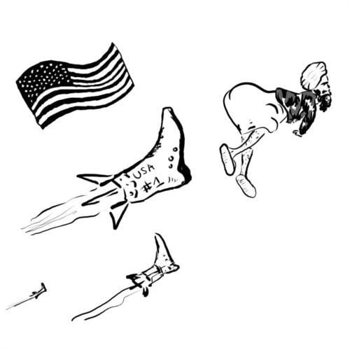 “And you’ll be sorry that you messed with / The U.S. of A. / ’Cause we’ll put a boot in your ass / It’s the American way.” –Toby Keith, “Courtesy of the Red, White, and Blue (The Angry American)” 