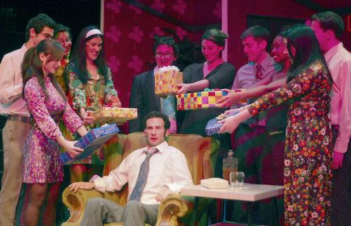 Joshua C. Phillips ‘07 is the center of attention as Robert, the main character of “Company.” Phillips turns in an excellent performance in the play, itself an intriguing study of romance and relationships in 1960s Manhattan.