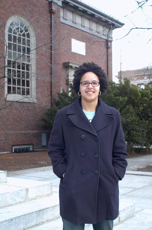 Kaya N. Williams '07 stands strong and tall.