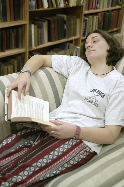 The sleeping student makes for the perfect prank target. 
