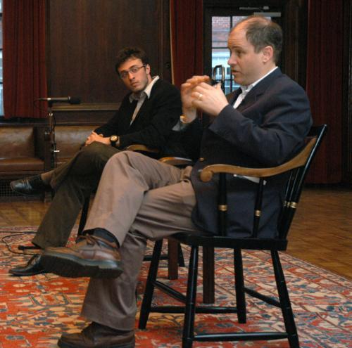 Jonathan H. Alter ‘79, Newsweek columnist and correspondent with NBC, spoke as part of the Senior Common Room Conversations.