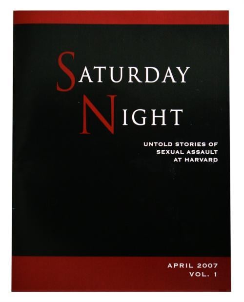 Saturday Night Magazine’s dark cover design reflects its troubled contents.