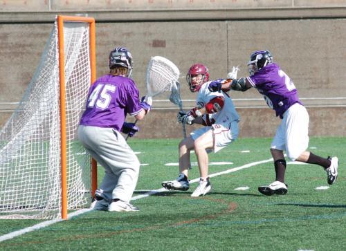 Senior attackman Greg Cohen paced the Harvard offense in its 12-9 Saturday afternoon win over Holy Cross at Harvard Stadium. Cohen was the only player to score during a defensive-minded opening quarter, giving the Crimson the lead for good. He finished wi