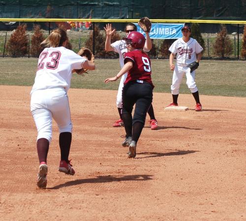 Freshman Stephanie Krysiak, who is tied for the team lead with seven stolen bases, participated in two of Harvard’s run-scoring double steals this weekend.