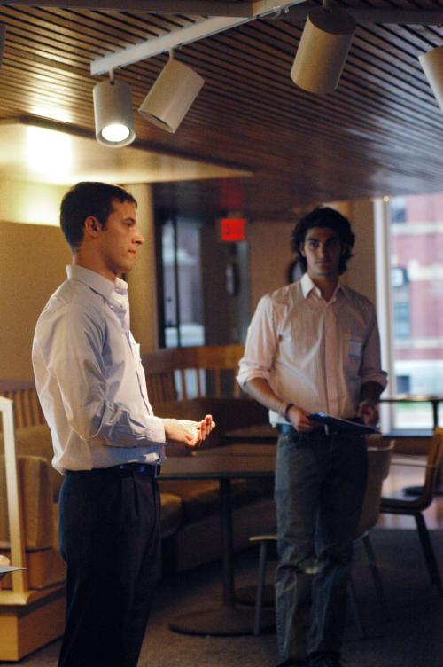 Daniel "Zac" Tanjeloff '08 and David M. Galkowski '08 received the Harvard Entrepreneurship Forum Award for their Internet dating business plan. Their Web site, CheckMyRadar.com offers social networking with a romantic twist.