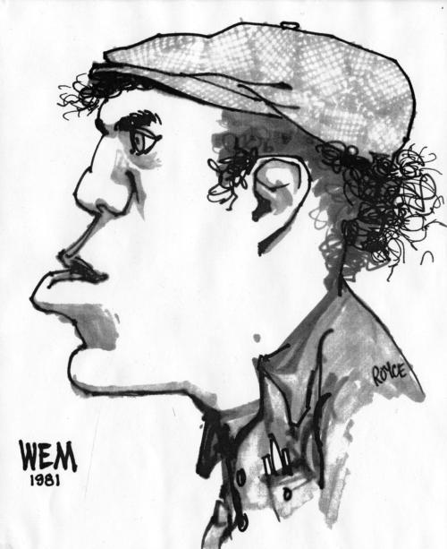 This portrait of William E. McKibben '82 hangs in the newsroom of The Harvard Crimson. McKibben was president of The Crimson for the 1981 calendar year.