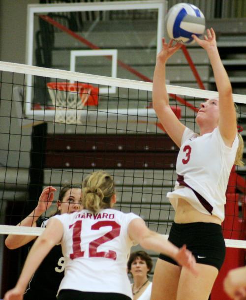 Sophomore setter Lily Durwood boosted the Harvard offense with a career-high 66 assists in a 3-0 victory over Brown at Lavietes Pavilion on Friday, giving the Crimson its first Ivy League win. The Crimson stumbled on Saturday afternoon, however, getting s