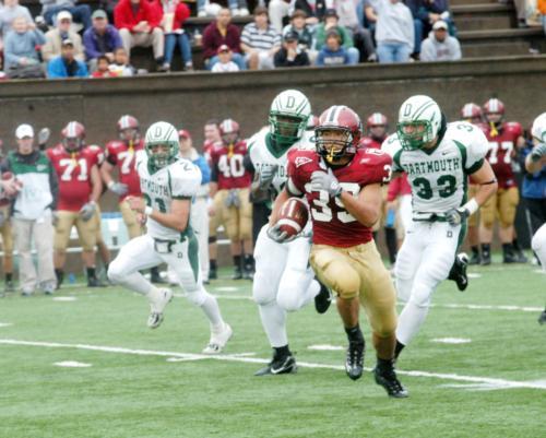 Sophomore running back Cheng Ho tallied 114 yards on 15 carries, demonstrating his ability to make tacklers miss on a 41-yard run.