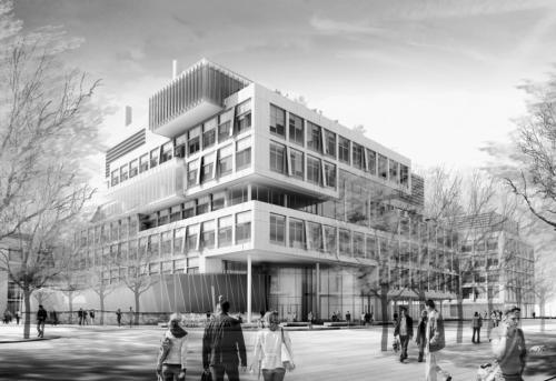 On Oct. 3, the Boston Redevelopment Authority, which oversees the city’s development projects, unanimously approved Harvard’s design, pictured above, for the four-building science complex. It is the first project to be approved in the University’s 50-year
