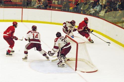 Junior Brian McCafferty was Reese-like in anchoring the defense and scoring the game-winner in Harvard’s win over Cornell on Friday.