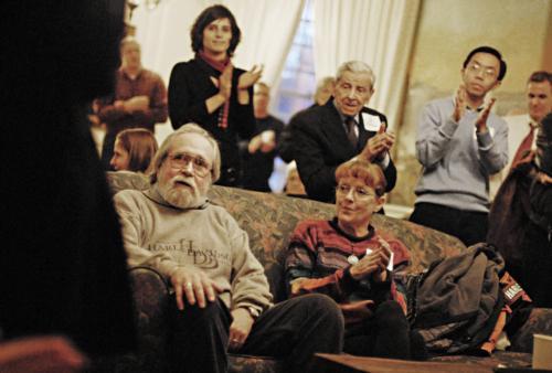 Students, house masters, tutors, and other Lowell House affiliates gathered  Friday to bid farewell to retiring Lowell House superintendent Jay Coveney. 