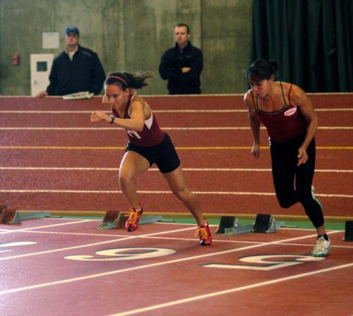 Former heptathlete and junior Brittan Smith finished second in both the 60-meter dash and the long jump this weekend.