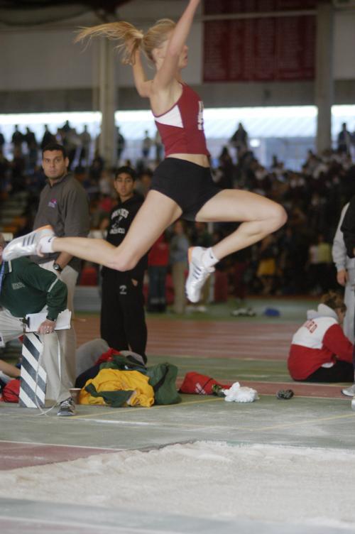 Talented junior jumper Elissa Reidy took silver in the long jump, tying her personal best, and fifth in the triple jump, establishing a new personal best.