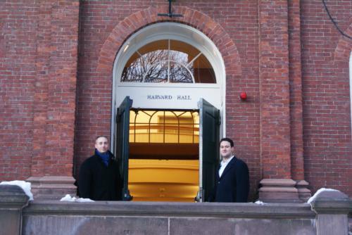 The two founders of Admissions Scholars help open doors to higher education for students in vocational high schools by assisting them with the college application process.